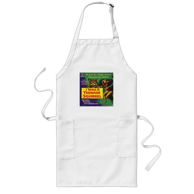 I Was a Teenage Squirrel Parody Long Apron (Front)