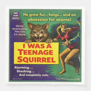I Was a Teenage Squirrel Parody Napkin