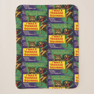 I Was a Teenage Squirrel Parody Sherpa Blanket