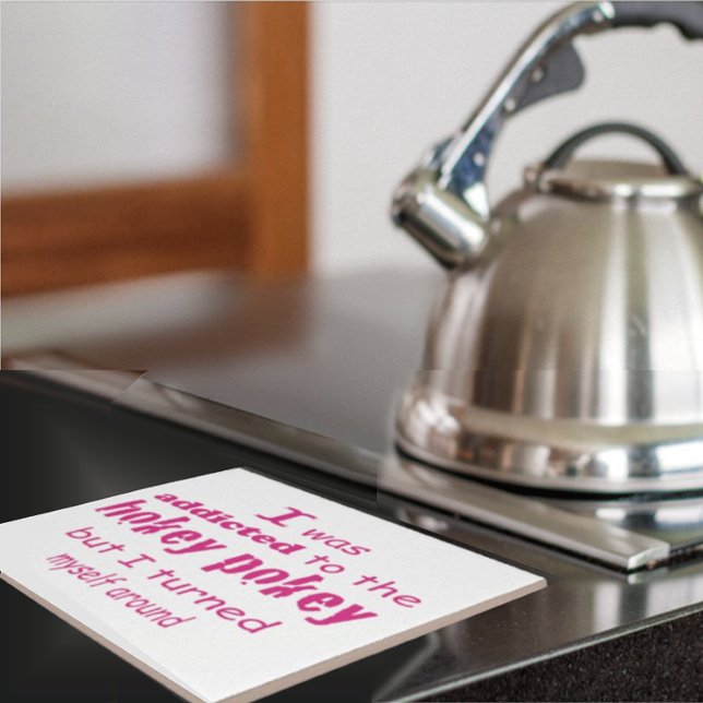 I was Addicted to the Hokey Pokey Typography Quote Tile (Creator Uploaded)