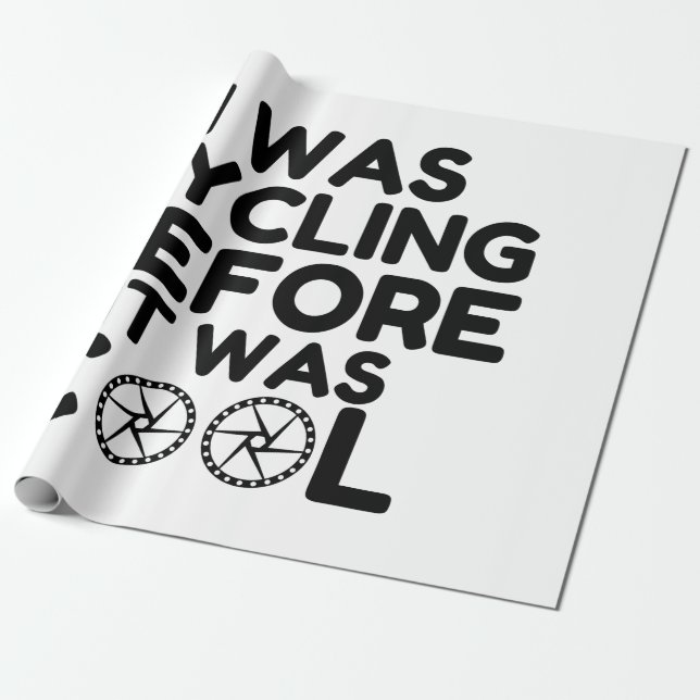 I Was Cycling Wrapping Paper (Unrolled)