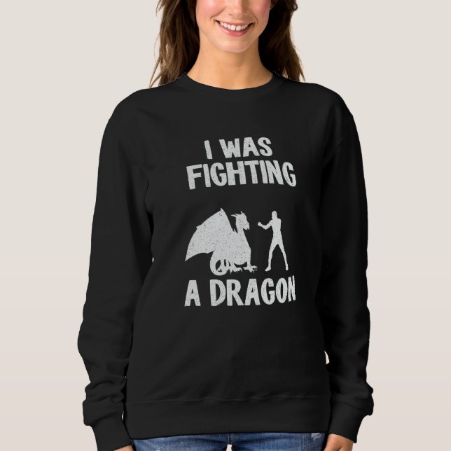 I Was Fighting A Dragon After Surgery Recovery Bro Sweatshirt (Front)