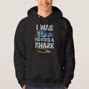 I Was Fighting A Shark Broken Bones 2 Hoodie