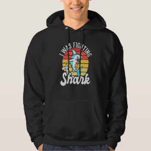 I Was Fighting A Shark Broken Leg 1 Hoodie