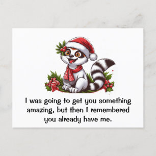 I was going to get you something amazing postcard