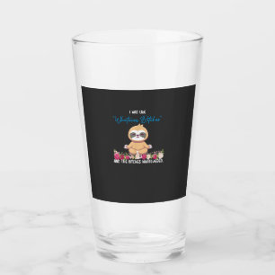 I Was Like Whatever Tee Sloth Yoga Meditating Slot Glass