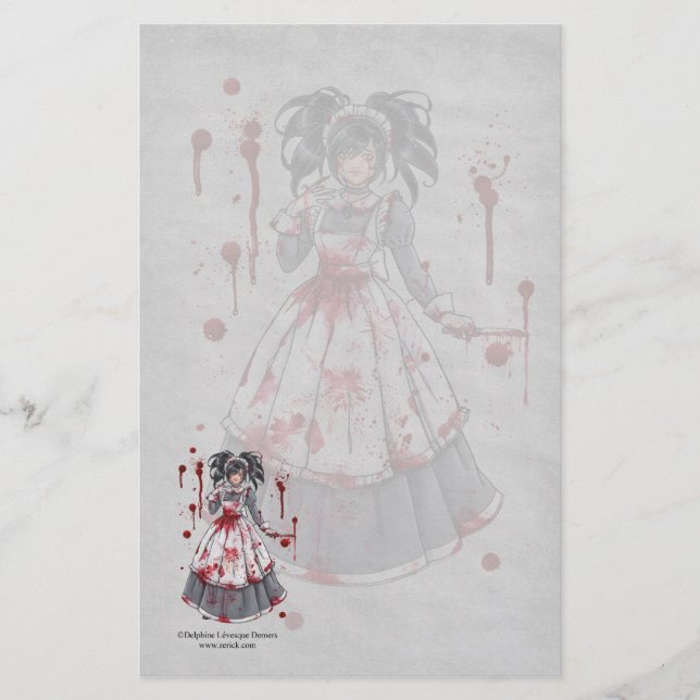 I Was Maid For You Gothic Stationery (Front)