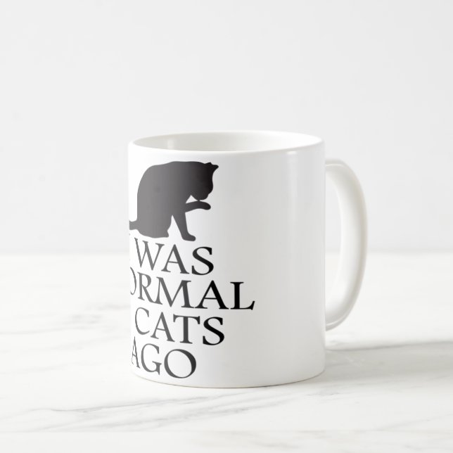 I was normal 3 cats ago funny cat coffee mug (Front Right)