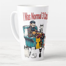 I Was Normal 3 Cats Ago – Funny Cat Mug