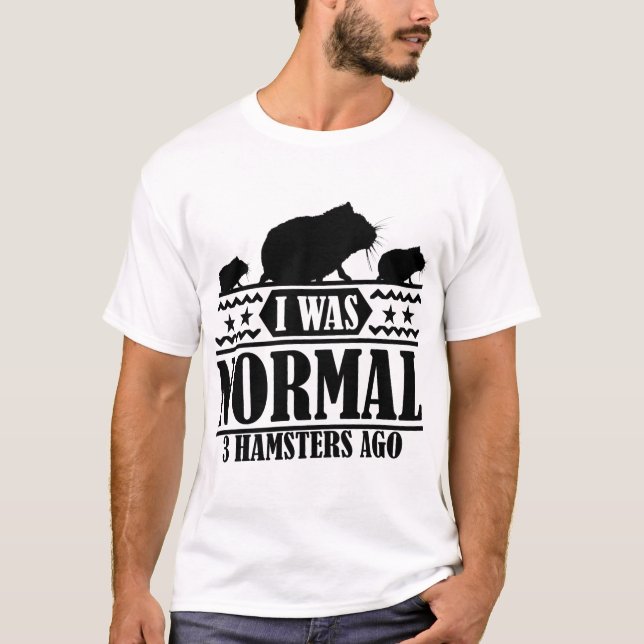 I WAS NORMAL 3 HAMSTERS AGO T-Shirt (Front)