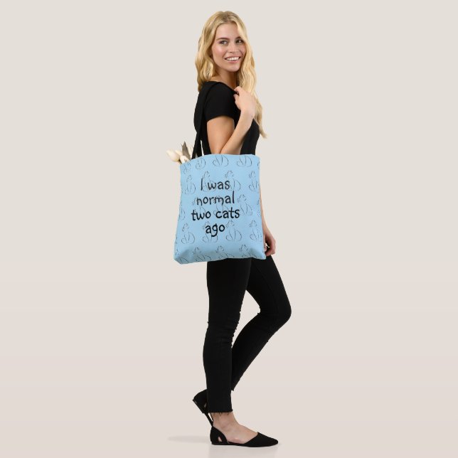 I was normal two cats ago tote bag (On Model)