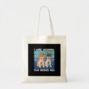 I Was Normal Two Huskies Ago Shiba Dog Tote Bag