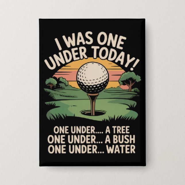 I Was One Under Today Golf Lover Golfer Golfing  (Front)
