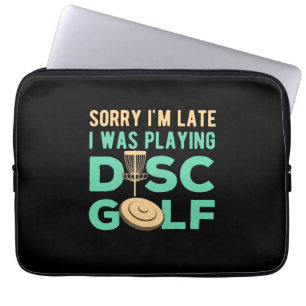 I Was Playing Disc Golf Laptop Sleeve