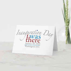 I was There 1-20-09 Card