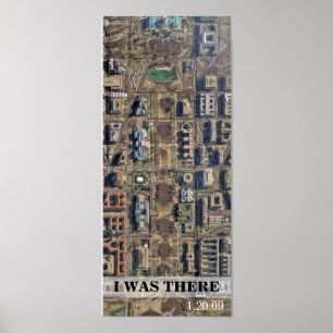 I WAS THERE: Aerial view of Obama Inauguration Poster