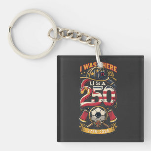 I Was There – America 250 & World Cup Firefighter Key Ring