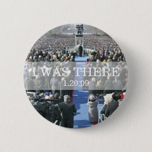 I WAS THERE: Crowd at Inauguration Ceremony 6 Cm Round Badge