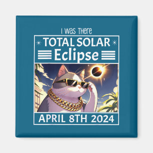 I Was There Gangster Cat Watches Solar Magnet
