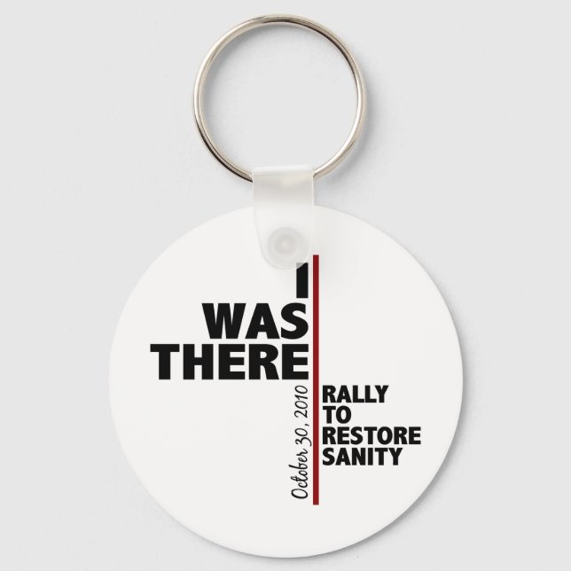 I was there sanity rally key ring (Front)