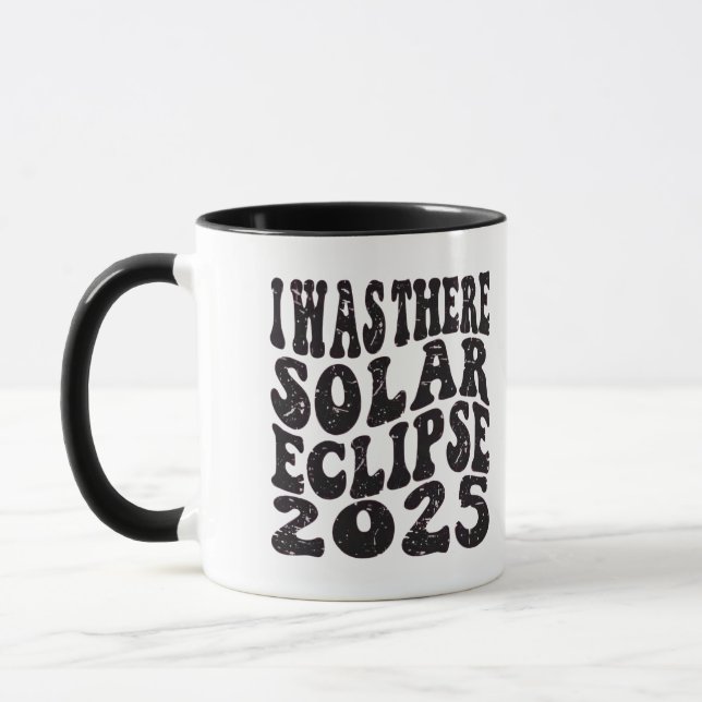 I Was There Solar Eclipse 2025 Partial Eclipse  Mug (Left)