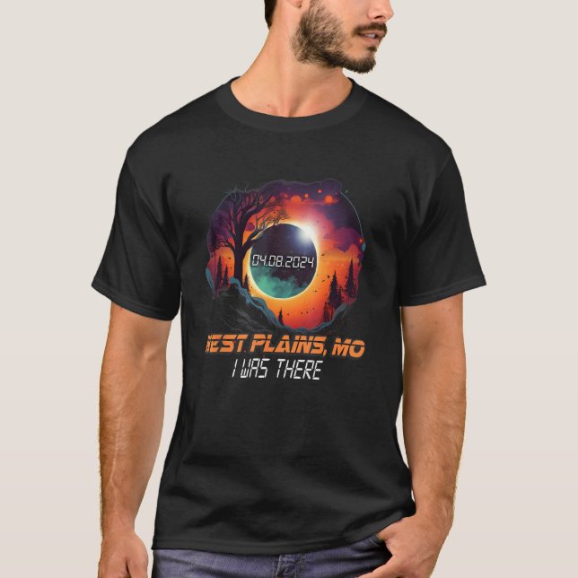 I Was There Total Solar Eclipse West Plains Missou T-Shirt (Front)