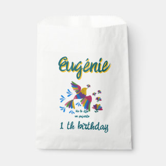 "I Was Told by a Pajarito" Editable Mexican Art Favour Bag