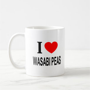 I ❤️ WASABI PEAS I LOVE WASABI PEAS I HEART WASABI COFFEE MUG