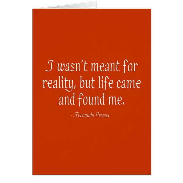 I Wasn't Meant For Reality (Front)