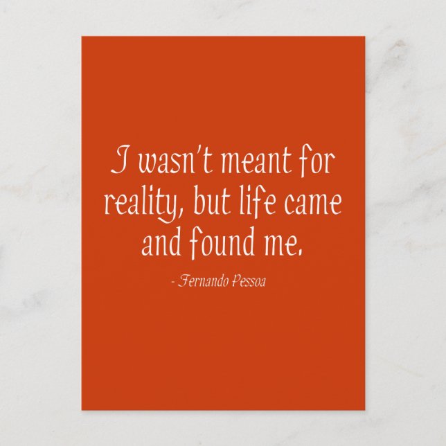 I Wasn't Meant For Reality Postcard (Front)