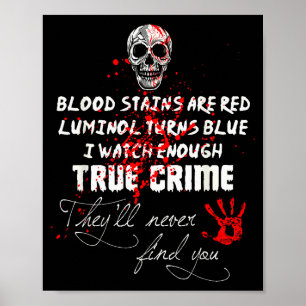 I Watch Enough True Crime They'll Never Find You F Poster