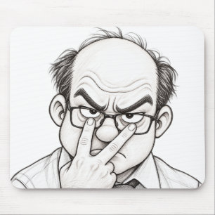 I watch you-work humour mouse pad