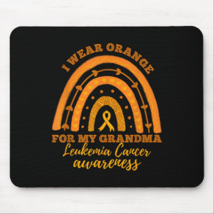 I We Wear Orange For My Grandma Leukaemia Cancer A Mouse Pad