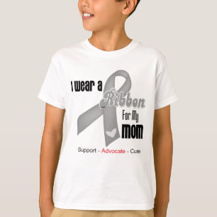 I Wear a Grey Ribbon For My Mum T-Shirt