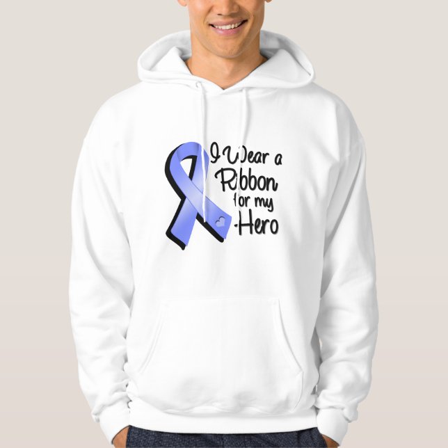 I Wear a Periwinkle Ribbon For My Hero Hoodie (Front)