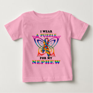 I Wear A Puzzle for my Nephew Baby T-Shirt
