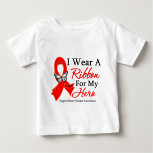 I Wear a Ribbon For My HERO Heart Disease Baby T-Shirt