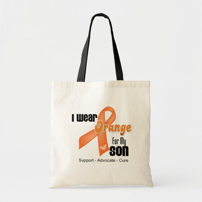 I Wear an Orange Ribbon For My Son Tote Bag (Front)