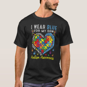 I Wear Awesome Blue Autism Awareness For My Loving T-Shirt