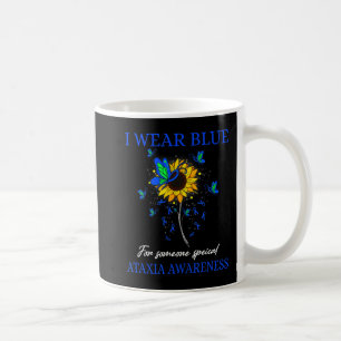 I Wear Blue For Ataxia Awareness Sunflower T-Shirt Coffee Mug
