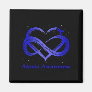 I Wear Blue For Ataxia Awareness Warrior T-Shirt11 Magnet
