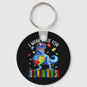 I Wear Blue For Autism Awareness, Autism Awareness Key Ring