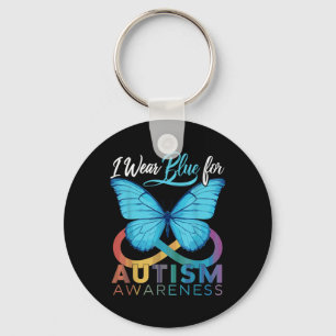 I Wear Blue For Autism Awareness Autism Awareness Key Ring