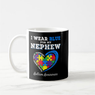I Wear Blue For Autism Awareness Family Matching T Coffee Mug