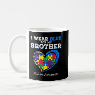 I Wear Blue For Autism Awareness Family Matching T Coffee Mug