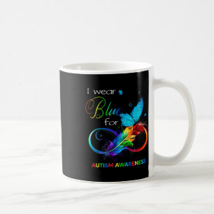 I Wear Blue For Autism Awareness Month Men Women K Coffee Mug
