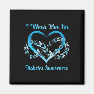 I Wear Blue For Diabetes Awareness Mother's Day Ch Magnet