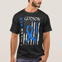 I Wear Blue For Godson Diabetes Awareness Flag Bac