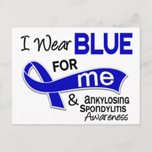 I Wear Blue For Me 42 Ankylosing Spondylitis AS Postcard