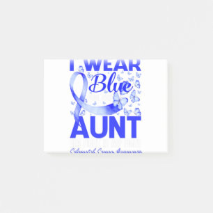 I Wear Blue For My Aunt Colourectal Cancer Awarene Post-it Notes